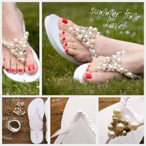 Pearl Decorated Flipflops